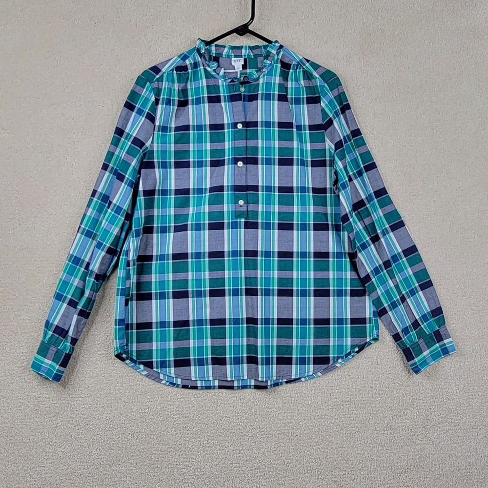 Gap Women's Plaid Long Sleeve Button Up Shirt Size Medium - NWT
